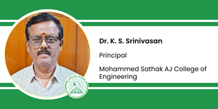 Mohammed Sathak AJ College of Engineering, Principal: Dr. K. S. Srinivasan Interview